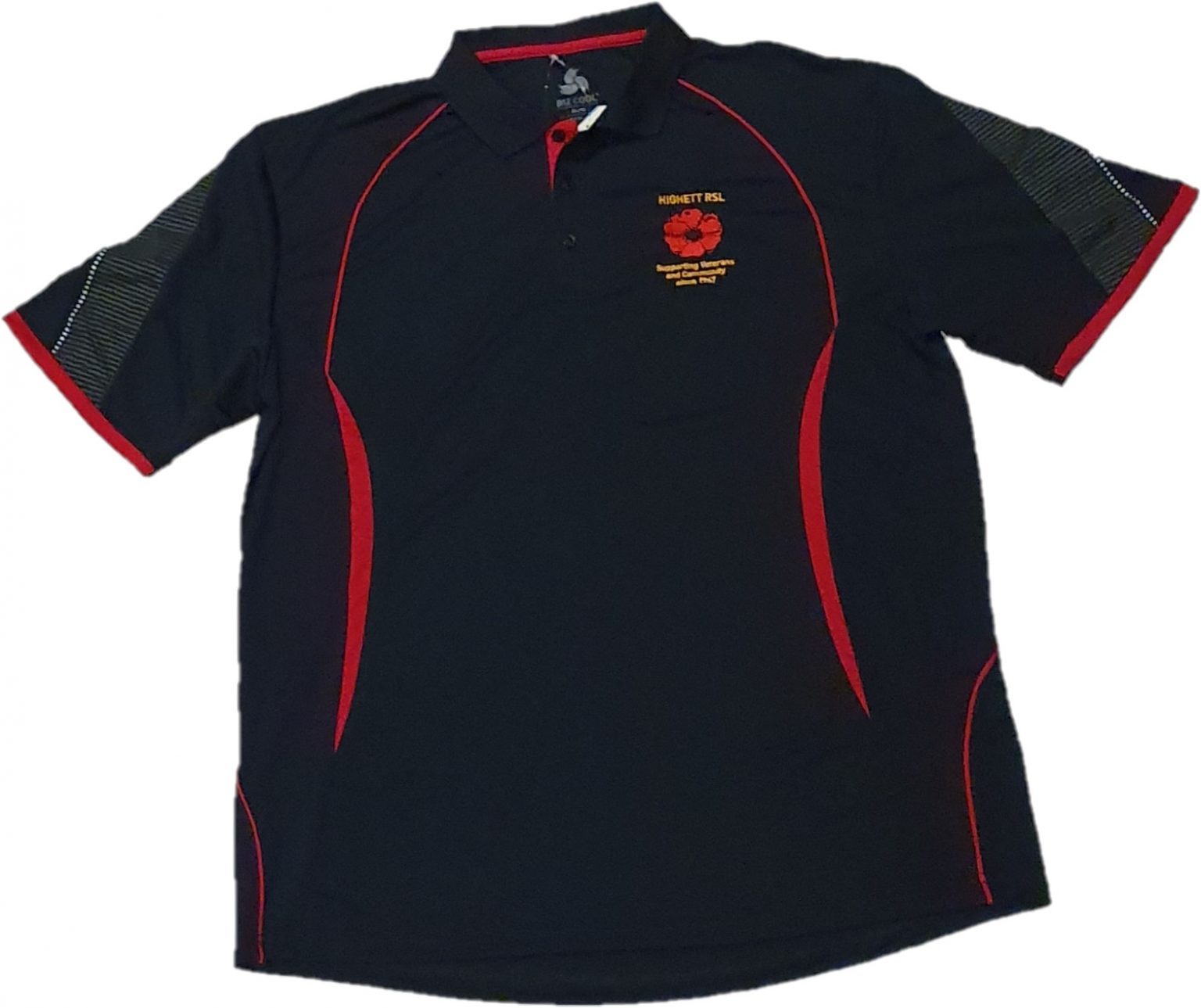 Club Polo Shirt (Navy Blue) with Club Logo | Highett RSL Club